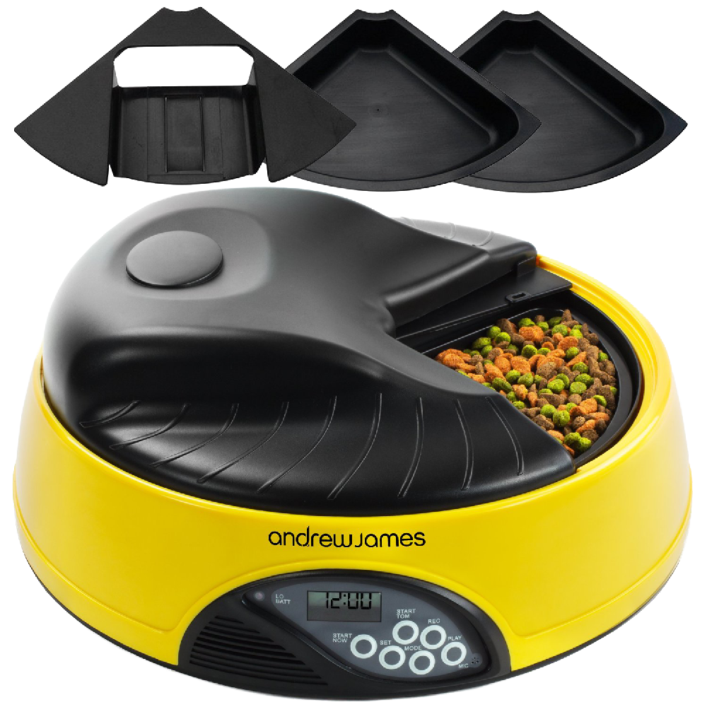 Andrew James 4 Day Meal Automatic Pet Feeder Bowl